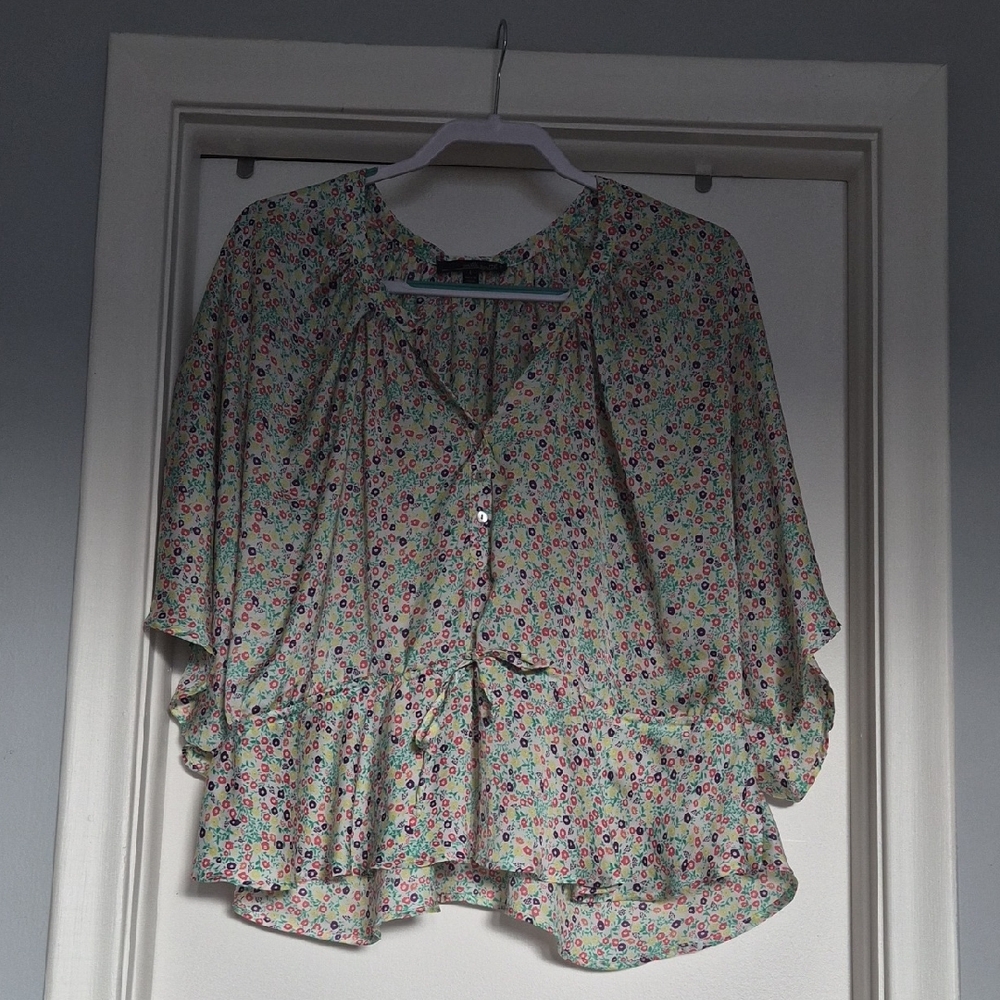Willi Smith Multicolor Floral Blouse
